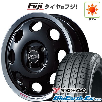 【新品 軽自動車】N-BOX タント スペーシア 夏タイヤ ホイール4本セット 165/55R15 ヨコハマ ブルーアース ES32 MID 299モッシュ MANEKI 15インチ