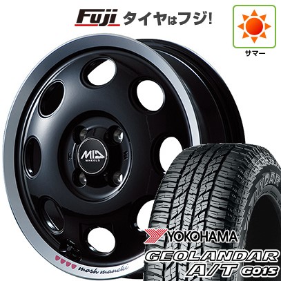 【新品 軽自動車】N-BOX タント スペーシア 夏タイヤ ホイール４本セット 165/55R15 ヨコハマ ジオランダー A/T G015 RBL MID 299モッシュ MANEKI 15インチ