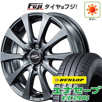 【新品 軽自動車】N-BOX タント スペーシア 夏タイヤ ホイール４本セット 155/65R14 ダンロップ エナセーブ EC204 MID ユーロスピード G10 14インチ