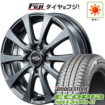 【新品 軽自動車】N-BOX タント スペーシア 夏タイヤ ホイール4本セット 165/55R15 ブリヂストン エコピア NH200 C MID ユーロスピード G10 15インチ