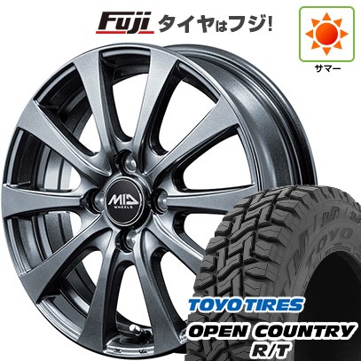 【新品 軽自動車】N-BOX タント スペーシア 夏タイヤ ホイール４本セット 155/65R14 トーヨー オープンカントリー R/T RBL MID ユーロスピード G10 14インチ
