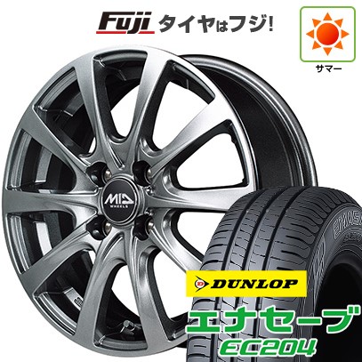 【新品 軽自動車】N-BOX タント スペーシア 夏タイヤ ホイール4本セット 165/55R15 ダンロップ エナセーブ EC204 MID ユーロスピード F10 15インチ
