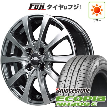 【新品 軽自動車】N-BOX タント スペーシア 夏タイヤ ホイール4本セット 165/55R15 ブリヂストン エコピア NH200 C MID ユーロスピード F10 15インチ