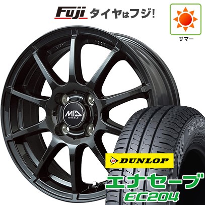【新品 軽自動車】N-BOX タント スペーシア 夏タイヤ ホイール４本セット 155/65R14 ダンロップ エナセーブ EC204 MID シュナイダー スタッグ ストロングガンメタ 14インチ