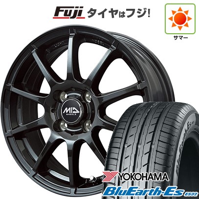 【新品 軽自動車】N-BOX タント スペーシア 夏タイヤ ホイール4本セット 155/65R14 ヨコハマ ブルーアース ES32 MID シュナイダー スタッグ ストロングガンメタ 14インチ