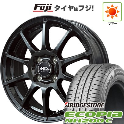 【新品 軽自動車】N-BOX タント スペーシア 夏タイヤ ホイール4本セット 165/55R15 ブリヂストン エコピア NH200 C MID シュナイダー スタッグ ストロングガンメタ 15インチ