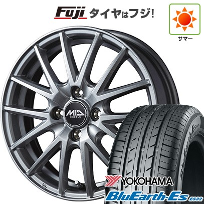 【新品 軽自動車】N-BOX タント スペーシア 夏タイヤ ホイール4本セット 165/55R15 ヨコハマ ブルーアース ES32 MID シュナイダー SQ27 15インチ