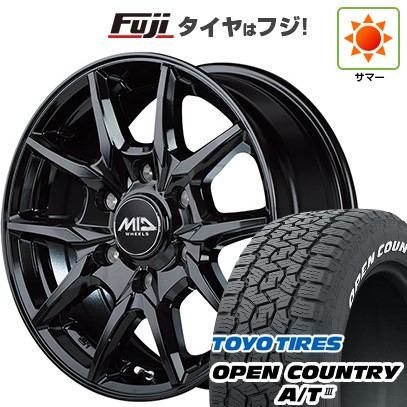 【新品】ハイエース200系 夏タイヤ ホイール４本セット 215/65R16 109/107R トーヨー オープンカントリー A/T III RWL/RBL MID ロードマックス KG25 16インチ