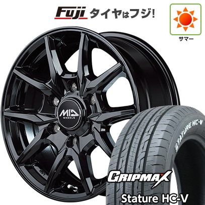【新品】ハイエース200系 夏タイヤ ホイール4本セット 215/65R16 109/107S グリップマックス スタチャー HC-V RWL(限定) MID ロードマックス KG25 16インチ