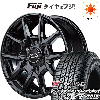 【新品】ハイエース200系 夏タイヤ ホイール4本セット 215/65R16 109/107S ヨコハマ ジオランダー A/T G015 WL/RBL MID ロードマックス KG25 16インチ