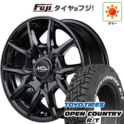 【新品】ハイエース200系 夏タイヤ ホイール４本セット 215/65R16 109/107Q トーヨー オープンカントリー R/T RWL/RBL MID ロードマックス KG25 16インチ
