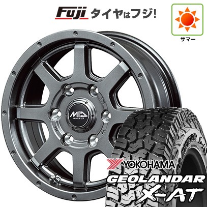 【新品】ハイエース200系 夏タイヤ ホイール4本セット 195/80R15 107/105N ヨコハマ ジオランダー X-AT G016 OWL MID ロードマックス マッドライダー 15インチ