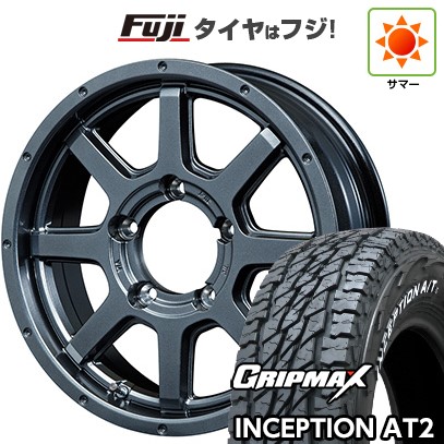 【新品】ジムニー 夏タイヤ ホイール４本セット 175/80R16 グリップマックス インセプション A/TII RWL(限定) MID ロードマックス マッドライダー 16インチ