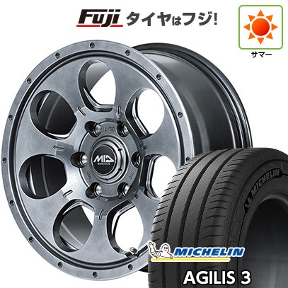 【新品】ハイエース200系 夏タイヤ ホイール4本セット 215/65R16 109/107T ミシュラン アジリス3 MID ロードマックス マッドエージェント 16インチ