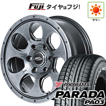 【新品】ハイエース200系 夏タイヤ ホイール4本セット 215/65R16 109/107S ヨコハマ PARADA PA03 ホワイトレター MID ロードマックス マッドエージェント 16インチ