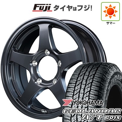 【新品】ジムニー 夏タイヤ ホイール4本セット 185/85R16 ヨコハマ ジオランダー A/T G015 WL/RBL MID オフパフォーマー RT-5N+2 16インチ