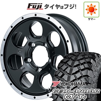 【新品】ジムニー 夏タイヤ ホイール4本セット 215/85R16 ヨコハマ ジオランダー M/T+ G001C MID ロードマックス WO-7 16インチ