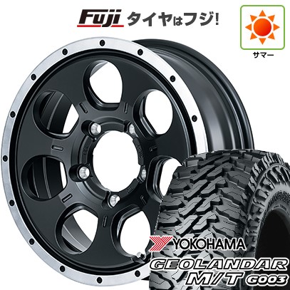 【新品】ジムニー 夏タイヤ ホイール4本セット 195/80R16 ヨコハマ ジオランダー M/T G003 MID ロードマックス WO-7 16インチ
