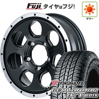 【新品】ジムニー 夏タイヤ ホイール4本セット 175/80R16 ヨコハマ ジオランダー A/T G015 RBL MID ロードマックス WO-7 16インチ