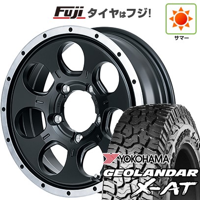 【新品】ジムニー 夏タイヤ ホイール４本セット 195/80R16 ヨコハマ ジオランダー X-AT G016 OWL MID ロードマックス WO-7 16インチ