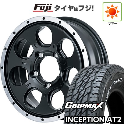 【新品】ジムニー 夏タイヤ ホイール4本セット 175/80R16 グリップマックス インセプション A/TII RWL(限定) MID ロードマックス WO-7 16インチ
