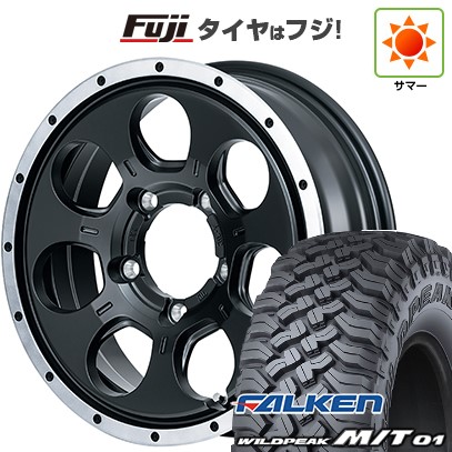 【新品】ジムニー 夏タイヤ ホイール4本セット 185/85R16 ファルケン ワイルドピーク M/T01 MID ロードマックス WO-7 16インチ
