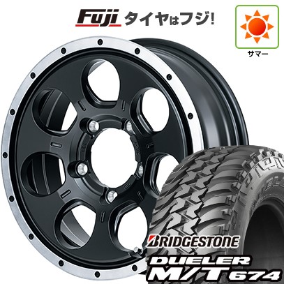 【新品】ジムニー 夏タイヤ ホイール4本セット 185/85R16 ブリヂストン デューラー M/T674 MID ロードマックス WO-7 16インチ