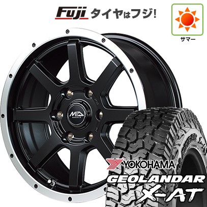 【新品】ハイエース200系 夏タイヤ ホイール４本セット 195/80R15 107/105N ヨコハマ ジオランダー X-AT G016 OWL MID ロードマックス WF-8 15インチ