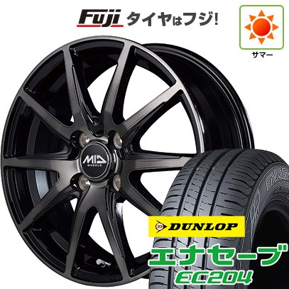 【新品 軽自動車】N-BOX タント スペーシア 夏タイヤ ホイール4本セット 155/65R14 ダンロップ エナセーブ EC204 MID シュナイダー DR-02 14インチ
