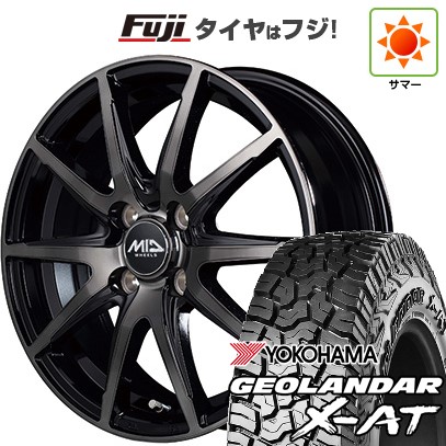 【新品 軽自動車】N-BOX タント スペーシア 夏タイヤ ホイール4本セット 155/65R14 ヨコハマ ジオランダー X-AT G016 MID シュナイダー DR-02 14インチ