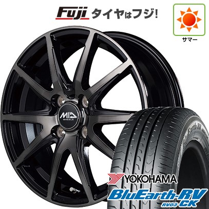 【パンク保証付き】【新品 軽自動車】N-BOX タント スペーシア 夏タイヤ ホイール4本セット 165/55R15 ヨコハマ ブルーアース RV-03CK MID シュナイダー DR-02 15インチ
