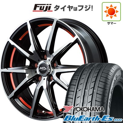 【新品 軽自動車】N-BOX タント スペーシア 夏タイヤ ホイール4本セット 155/65R14 ヨコハマ ブルーアース ES32 MID シュナイダー RX02 14インチ