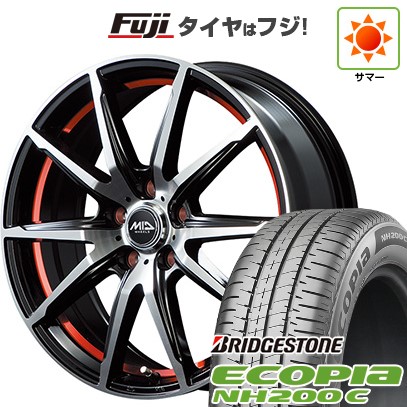 【新品 軽自動車】N-BOX タント スペーシア 夏タイヤ ホイール4本セット 155/65R14 ブリヂストン エコピア NH200 C MID シュナイダー RX02 14インチ