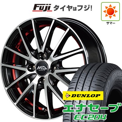 【新品 軽自動車】N-BOX タント スペーシア 夏タイヤ ホイール4本セット 155/65R14 ダンロップ エナセーブ EC204 MID シュナイダー RX27 14インチ