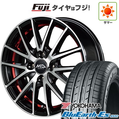 【新品 軽自動車】N-BOX タント スペーシア 夏タイヤ ホイール4本セット 155/65R14 ヨコハマ ブルーアース ES32 MID シュナイダー RX27 14インチ