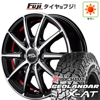 【新品 軽自動車】N-BOX タント スペーシア 夏タイヤ ホイール４本セット 155/65R14 ヨコハマ ジオランダー X-AT G016 MID シュナイダー SX2 14インチ