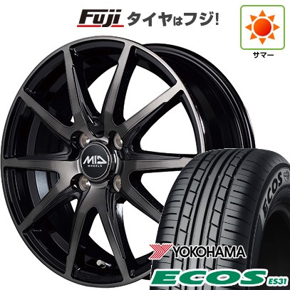【新品 軽自動車】N-BOX タント スペーシア 夏タイヤ ホイール４本セット 165/55R15 ヨコハマ エコス ES31 MID シュナイダー DR-02 15インチ