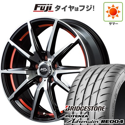 【新品 軽自動車】N-BOX タント スペーシア 夏タイヤ ホイール4本セット 165/55R15 ブリヂストン ポテンザ アドレナリン RE004 MID シュナイダー RX02 15インチ