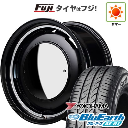 【新品 軽自動車】N-BOX タント スペーシア 夏タイヤ ホイール４本セット 165/55R15 ヨコハマ ブルーアース AE-01 MID ガルシア シスコ ムーン 15インチ