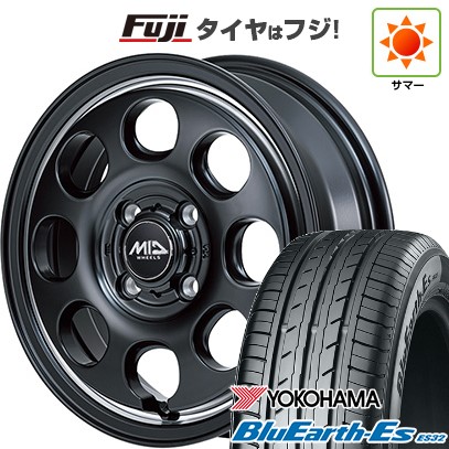 【新品 軽自動車】N-BOX タント スペーシア 夏タイヤ ホイール4本セット 155/65R14 ヨコハマ ブルーアース ES32 MID ガルシア パーム8 14インチ