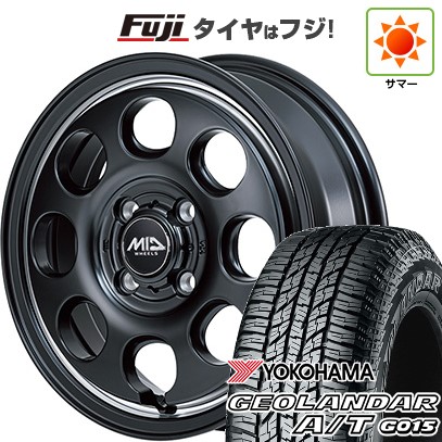 【新品 軽自動車】N-BOX タント スペーシア 夏タイヤ ホイール4本セット 165/55R15 ヨコハマ ジオランダー A/T G015 RBL MID ガルシア パーム8 15インチ