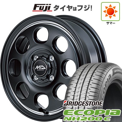 【新品 軽自動車】N-BOX タント スペーシア 夏タイヤ ホイール４本セット 165/55R15 ブリヂストン エコピア NH200 C MID ガルシア パーム8 15インチ