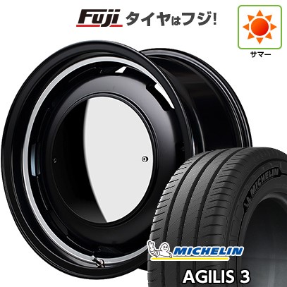 【新品】ハイエース200系 夏タイヤ ホイール4本セット 195/80R15 108/106S ミシュラン アジリス3 MID ガルシア シスコ ムーン 15インチ