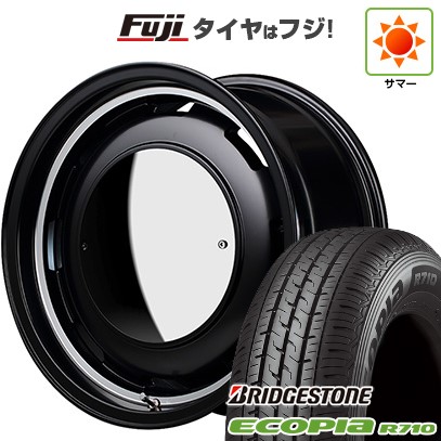 【新品】ハイエース200系 夏タイヤ ホイール4本セット 195/80R15 107/105N ブリヂストン エコピア R710 MID ガルシア シスコ ムーン 15インチ