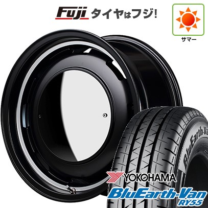 【新品】ハイエース200系 夏タイヤ ホイール4本セット 195/80R15 107/105N ヨコハマ ブルーアース Van RY55 MID ガルシア シスコ ムーン 15インチ