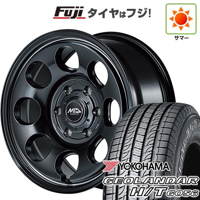 【新品】ハイエース200系 夏タイヤ ホイール４本セット 195/80R15 107/105L ヨコハマ ジオランダー H/T G056 MID ガルシア パーム8 15インチ