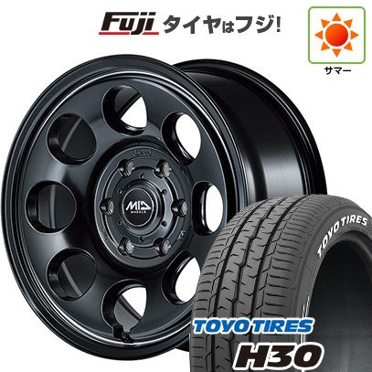 【新品】ハイエース200系 夏タイヤ ホイール4本セット 215/65R16 109/107R トーヨー H30 MID ガルシア パーム8 16インチ