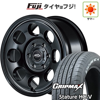 【新品】ハイエース200系 夏タイヤ ホイール４本セット 215/65R16 109/107S グリップマックス スタチャー HC-V RWL（限定） MID ガルシア パーム8 16インチ