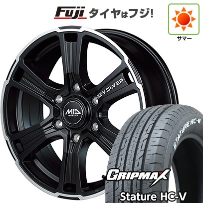 【新品】ハイエース200系 夏タイヤ ホイール４本セット 215/65R16 109/107S グリップマックス スタチャー HC-V RWL（限定） MID ガルシア SSリボルバー 16インチ