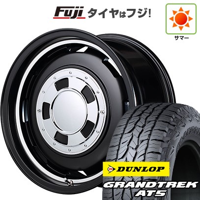 【新品】ジムニー 夏タイヤ ホイール4本セット 175/80R16 ダンロップ グラントレック AT5 MID ガルシア シスコ 16インチ